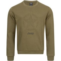 Męska bluza Jeep® Ster 2XL - Komfort i Styl. Brązowe bluzy męskie Jeep, m, bez wzorów, z bawełny, casualowe, bez ramiączek, bez kaptura. Za 98.07 zł.