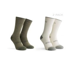 Skarpetki zimowe unisex Rogelli Merino z owczej wełny 2-pack. Brązowe skarpetki damskie Rogelli, bez wzorów, z wełny. Za 76.00 zł.