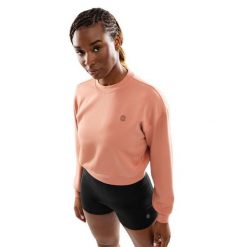 Bluza treningowa crop top dla kobiet Fitness Siroko Pinnacle. Brązowe bluzy damskie SIROKO, bez wzorów, z materiału, bez ramiączek, bez kaptura. W wyprzedaży za 127.00 zł.