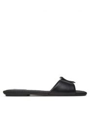 Armani Exchange Klapki XDP055 XV921 00002 Czarny. Czarne klapki damskie Armani Exchange, bez wzorów, ze skóry, bez obcasa, bez zapięcia. Za 389.99 zł.