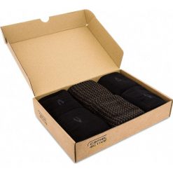 Zestaw 6 par wysokich skarpet męskich CAMEL ACTIVE - 6472X Black 610. Czarne skarpety męskie Camel Active, bez wzorów, z bawełny. Za 89.00 zł.