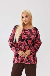 Wiskozowa bluzka Amira Rosallia z wiązaniem na plecach PLUS SIZE XXL OVERSIZE JESIEŃ. Czerwone bluzki damskie Moda Size Plus Iwanek, plus size, bez wzorów, z tkaniny, eleganckie, bez kołnierzyka, plus size, bez ramiączek. Za 199.90 zł.