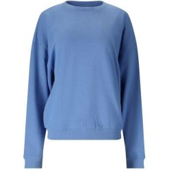 Bluza damska Athlecia Crecy. Niebieskie bluzy damskie Athlecia, bez wzorów, casualowe, bez ramiączek, bez kaptura. Za 197.50 zł.