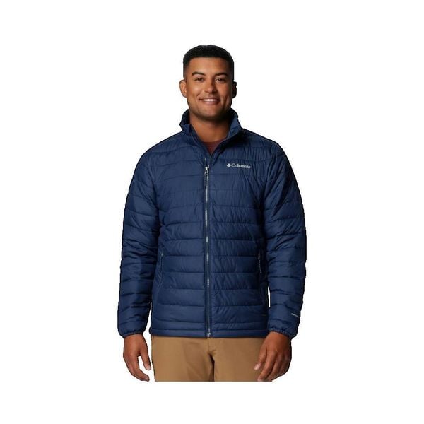 Kurtka COLUMBIA POWDER LITE II JACKET Niebieski. Niebieskie kurtki męskie Columbia, bez wzorów, z syntetyku, sportowe, bez kaptura. Za 459.99 zł.