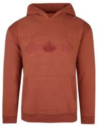 Miedziana Bluza z Kapturem - Pioneer. Brązowe bluzy męskie Pioneer, l, bez wzorów, z bawełny, z kapturem. Za 219.00 zł.
