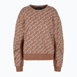 Bluza damska EA7 Emporio Armani Train Graphics Series T-Top. Brązowe bluzy damskie EA7 Emporio Armani, l, bez wzorów, z bawełny, eleganckie, bez ramiączek, bez kaptura. Za 499.99 zł.