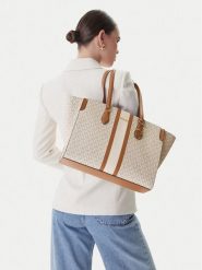 MICHAEL Michael Kors Torebka 30R6GQ6T7B Kremowy. Białe shopperki damskie MICHAEL Michael Kors, bez wzorów, ze skóry, bez dodatków. Za 674.99 zł.