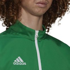 Adidas Bluza adidas ENTRADA 22 Track Jacket HI2135 HI2135 zielony S. Zielone bluzy męskie Adidas, m, bez wzorów, bez ramiączek, bez kaptura. Za 93.15 zł.