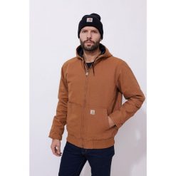 Kurtka męska zimowa Carhartt Washed Duck Active Jacket. Brązowe kurtki męskie Carhartt, na zimę, m, bez wzorów, sportowe, bez kaptura. Za 707.99 zł.