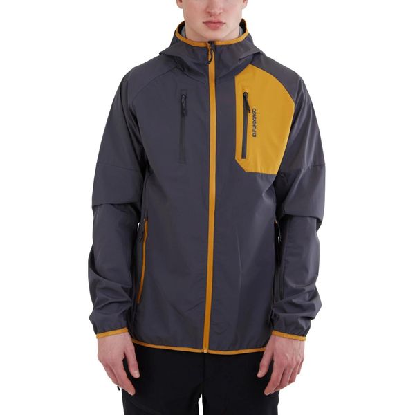 Kurtka softshellowa męska Fundango Alloy Hooded Softshell. Szare kurtki męskie FUNDANGO, na zimę, m, bez wzorów, z softshellu, sportowe, bez kaptura. Za 549.90 zł.