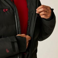 Kurtka narciarska Dare 2B Speed II. Czarne kurtki sportowe męskie Dare 2B, m, bez wzorów, z materiału, z kapturem, narciarskie. Za 359.99 zł.