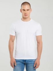 Koszulka męska z bawełny supima biała Supiclassic 101. Białe t-shirty męskie BIG STAR, l, bez wzorów, z bawełny, bez kołnierzyka, bez ramiączek. Za 119.99 zł.