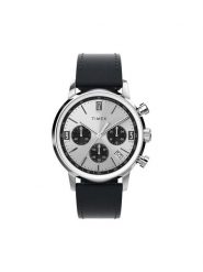 Timex Zegarek Marlin Chronograph TW2W10300 Czarny. Czarne, analogowe zegarki męskie Timex, bez wzorów. Za 889.99 zł.