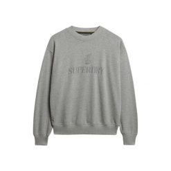Bluza damska Superdry British Design. Szare bluzy damskie Superdry, bez wzorów, bez ramiączek, bez kaptura. Za 273.55 zł.