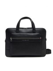 Tommy Hilfiger Torba na laptopa Th Central Computer Bag AM0AM13203 Czarny. Czarne torby na laptopa damskie Tommy Hilfiger, bez wzorów, ze skóry. Za 459.99 zł.