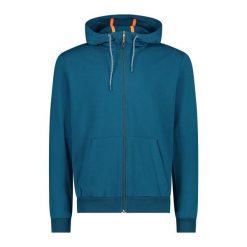 Bluza z kapturem CMP. Niebieskie bluzy sportowe męskie CMP, bez wzorów, z kapturem, na fitness i siłownię. Za 241.50 zł.