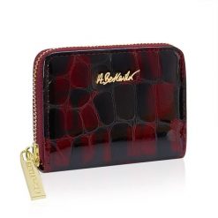 Mały portfel damski RETRO czarny. Czarne portfele damskie ze skóry. Za 99.99 zł.