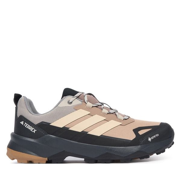 Trekkingi adidas. Brązowe buty zimowe męskie Adidas, bez wzorów, z gore-texu, bez obcasa, bez zapięcia. Za 529.99 zł.