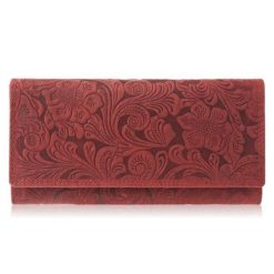 Portfel skórzany vintage PAOLO PERUZZI T-25-RD czerwony. Czerwone portfele damskie Paolo Peruzzi, ze skóry. Za 99.99 zł.