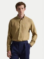 Polo Ralph Lauren Koszula 710968915502 Beżowy Regular Fit. Brązowe koszule męskie Polo Ralph Lauren, m, bez wzorów, ze lnu, bez kołnierzyka, bez ramiączek. Za 779.99 zł.