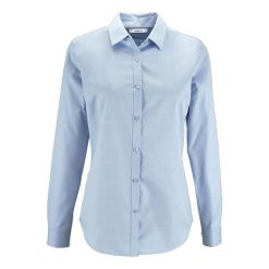 Damska Koszula W Jodełkę Brody. Niebieskie koszule damskie SOL'S, s, bez wzorów, casualowe, bez kołnierzyka, bez ramiączek. Za 187.99 zł.