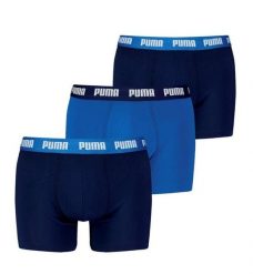 Bokserki męskie PUMA Everyday 3. Niebieskie bokserki męskie Puma, bez wzorów, z bawełny. Za 133.45 zł.