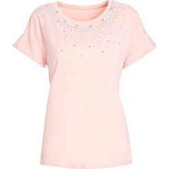 Jasnoróżowa Bluzka Crackerjack. Bluzki damskie Born2be, xl, bez wzorów, bez kołnierzyka, bez ramiączek. Za 34.99 zł.