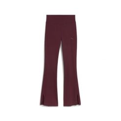 Damskie rozkloszowane legginsy HER z wysokim stanem PUMA Ruby Shimmer Red. Czerwone legginsy damskie Puma, l, bez wzorów, z podwyższonym stanem, na fitness i siłownię. Za 159.00 zł.