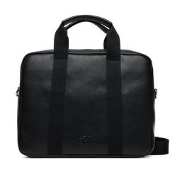 Torba na laptopa Calvin Klein. Czarne torby na laptopa damskie Calvin Klein, bez wzorów. Za 439.99 zł.