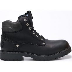 Wrangler - Buty wysokie. Czarne botki męskie Wrangler, bez wzorów, z materiału, casualowe, z okrągłym noskiem, bez obcasa, bez zapięcia. W wyprzedaży za 339.90 zł.