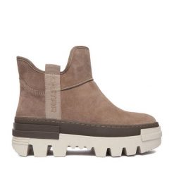 Botki G-Star Raw. Szare botki damskie G-Star Raw, bez wzorów, retro, bez obcasa, na płaskiej podeszwie, bez zapięcia. Za 269.99 zł.