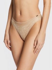 Gossard Figi klasyczne Glossies 13003 Beżowy. Brązowe majtki damskie Gossard, z syntetyku. Za 69.99 zł.