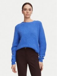 Marella Sweter Giunco 2623366322 Niebieski Loose Fit. Niebieskie swetry nierozpinane damskie Marella, l, bez wzorów, z syntetyku, bez kołnierzyka, bez ramiączek. Za 939.99 zł.