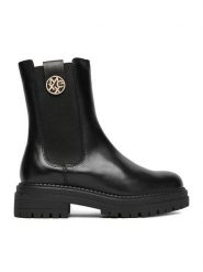 MEXX Sztyblety CEO-MX/027C-RST Czarny. Czarne botki damskie Mexx, bez wzorów, ze skóry, bez obcasa, na płaskiej podeszwie, bez zapięcia. Za 259.99 zł.