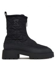 Calvin Klein Botki Chunky Zip Boot Mat Mix Aop Em HW0HW03205 Brązowy ciemny. Brązowe botki damskie Calvin Klein, bez wzorów, z materiału, bez obcasa, na płaskiej podeszwie, bez zapięcia. Za 749.99 zł.