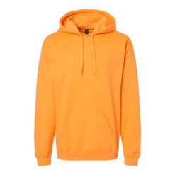 Bluza Z Kapturem Dla Dorosłych Unisex Softstyle Fleece Midweight. Czerwone bluzy męskie GILDAN, m, bez wzorów, bez ramiączek, z kapturem. Za 78.99 zł.