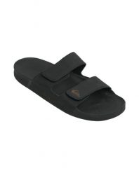 Sandały wsuwane dla Mężczyzn RIVI LEATHER Czarny. Czarne sandały męskie Quiksilver, bez wzorów, z gumy, bez zapięcia. Za 291.65 zł.