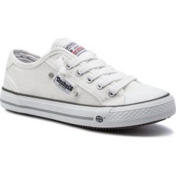 Trampki DOCKERS - 42VE201-790500 White. Białe trampki i tenisówki damskie DOCKERS, bez wzorów, z gumy, bez zapięcia. W wyprzedaży za 139.00 zł.