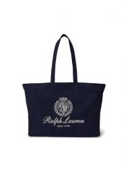 Polo Ralph Lauren Torebka 405P16989001 Czarny. Czarne shopperki damskie Polo Ralph Lauren, bez wzorów, z materiału, bez dodatków. Za 519.99 zł.