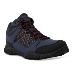 Buty trekkingowe męskie Edgepoint Mid Regatta. Niebieskie trekkingi męskie Regatta, z gumy, bez zapięcia. Za 154.10 zł.