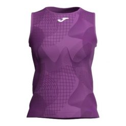 Tank top tenisowy damski Joma Challenge. Niebieskie koszulki sportowe damskie Joma, xl, bez wzorów, bez ramiączek, tenisowe. Za 119.99 zł.