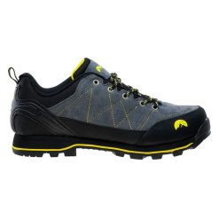 Buty trekkingowe męskie Elbrus Tilbur - szaro-żółte, Rozmiar buta 46. Szare trekkingi męskie ELBRUS, z gumy, bez zapięcia. Za 199.99 zł.