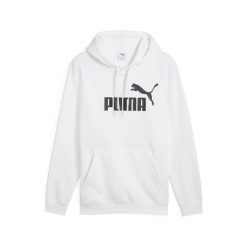 Bluza z kapturem Puma Ess No. 1 Logo. Białe bluzy męskie Puma, uniwersalny, bez wzorów, prążkowane, sportowe, bez ramiączek, z kapturem. Za 211.95 zł.