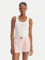 Juicy Couture Piżama Dog Crest JCYPJ126860 Różowy Slim Fit. Czerwone piżamy damskie Juicy Couture, bez wzorów, z bawełny, bez ramiączek. Za 239.99 zł.