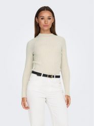 JDY Sweter 15238267 Beżowy Regular Fit. Brązowe swetry nierozpinane damskie JDY, xs, bez wzorów, z syntetyku, bez kołnierzyka, bez ramiączek. W wyprzedaży za 39.99 zł.