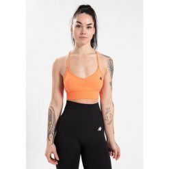 Olivia Bezszwowe Biustonosz sportowy - Peach. Brązowe bielizna sportowa damska GORILLA WEAR, s, bez wzorów. Za 191.00 zł.