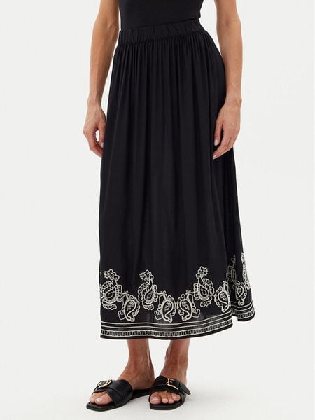 JDY Spódnica maxi Risso 15354225 Czarny Regular Fit. Czarne spódnice damskie JDY, s, bez wzorów, z wiskozy, maxi. Za 89.99 zł.