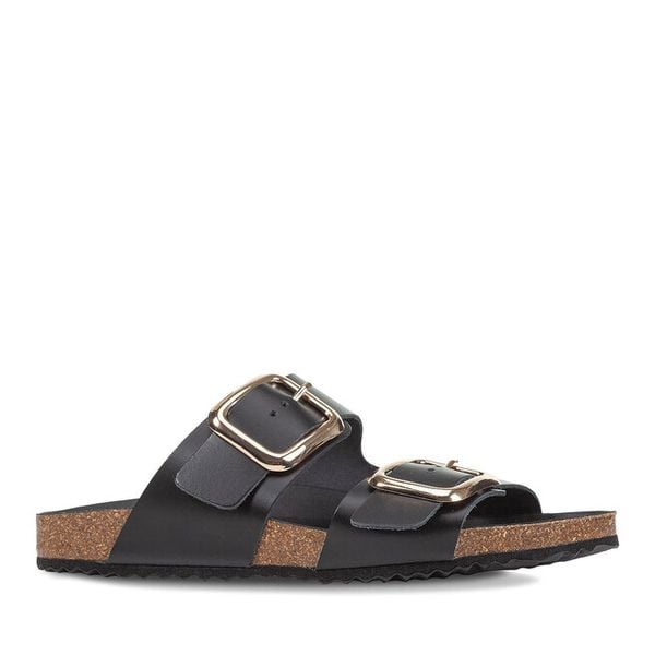 Klapki Geox. Czarne klapki damskie Geox, bez wzorów, bez obcasa, bez zapięcia. Za 307.99 zł.
