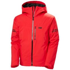 Kurtka narciarska Helly Hansen Swift Team. Czerwone kurtki sportowe męskie Helly Hansen, na zimę, m, bez wzorów, bez kaptura, narciarskie. W wyprzedaży za 1,140.00 zł.