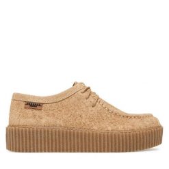Półbuty Weekend Max Mara. Brązowe półbuty damskie Weekend Max Mara, bez wzorów, bez obcasa, na płaskiej podeszwie, bez zapięcia. Za 1,499.00 zł.